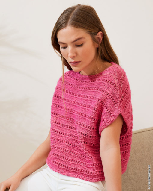 Strickset Pullunder Mit Rundpasse Aus Summer Softness Von Lana Grossa