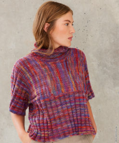 Strickset Shirt Mit Rippenmuster aus Cotonella Multi von Lana Grossa