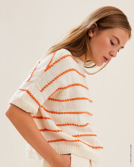 Strickset Shirt Mit Streifenmuster Aus Summer Softness Von Lana Grossa