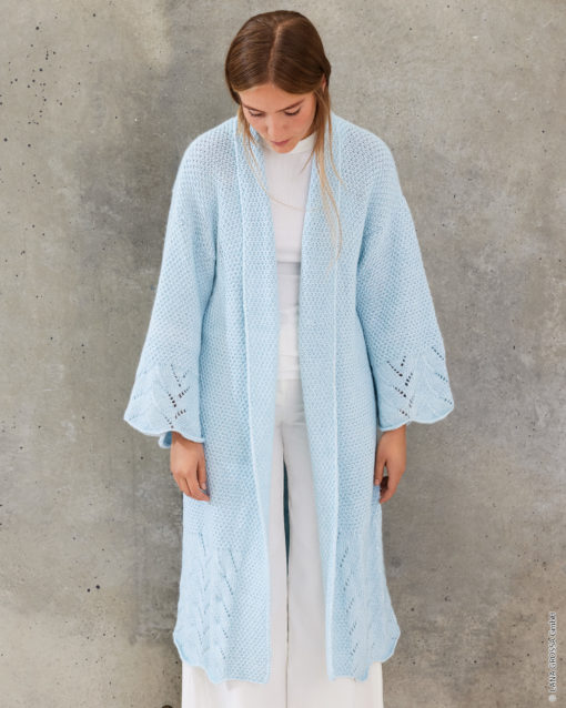 Strickset Mantel Mit Lochmuster Aus Summer Softness Von Lana Grossa