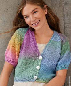 Home 86 Strickset Kurze Raglanjacke Aus Cotonella Von Lana Grossa