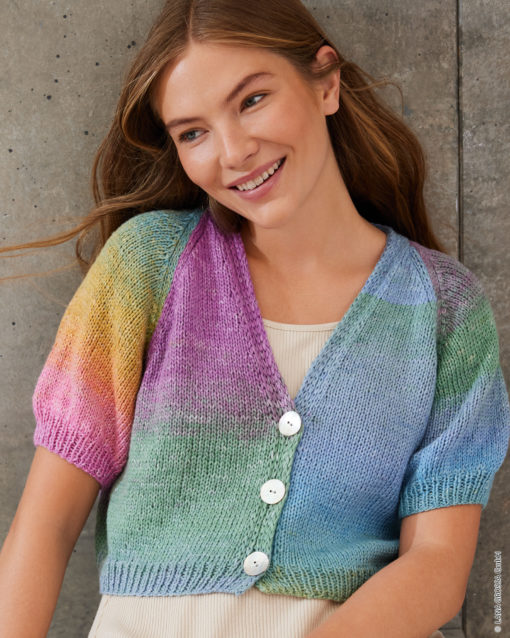 Strickset Kurze Raglanjacke Aus Cotonella Von Lana Grossa