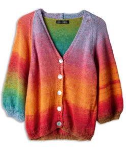 Strickset Raglanjacke Mit Hebe-Rippenmuster Aus Cotonella Von Lana Grossa 3 Fs2025 Lookbook 18 Lana Grossa 9231018 M27 Mf2