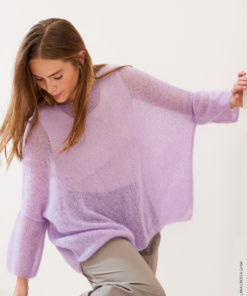 Strickset Shirt Mit Schlitz aus Silkhair von Lana Grossa