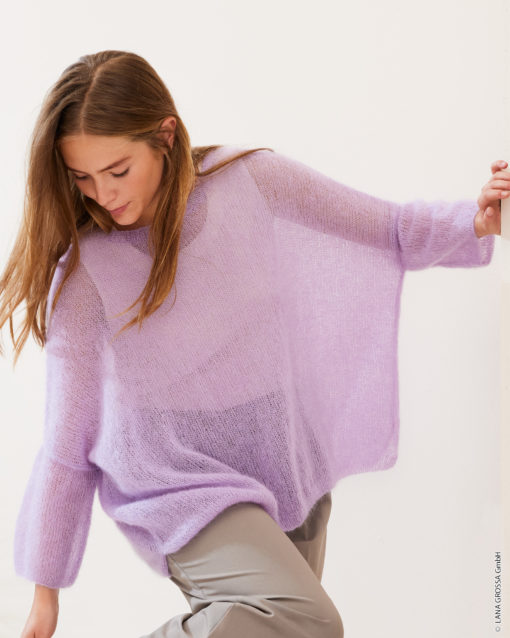 Strickset Shirt Mit Schlitz Aus Silkhair Von Lana Grossa