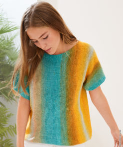 Strickset Shirt Quer Gestrickt aus Cotonella von Lana Grossa