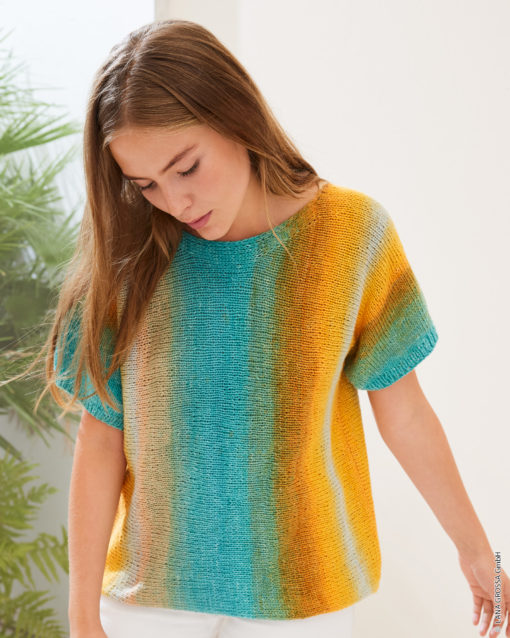 Strickset Shirt Quer Gestrickt Aus Cotonella Von Lana Grossa