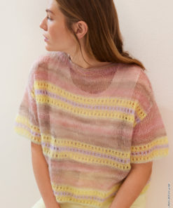 Strickset Shirt Mit Lochmuster aus Silkhair und Cottonhair von Lana Grossa