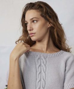 Strickset Kurzarmpullover Top Down Aus Norma Von Lang Yarns 6 284 001 001 D2