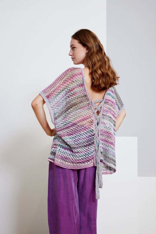 Strickset Pullover Mit Schleife Aus Fiesta Und Paillettes Von Lang Yarns