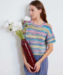 Strickset Kurzarmpullover aus Fiesta von Lang Yarns