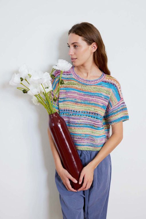 Strickset Kurzarmpullover Aus Fiesta Von Lang Yarns