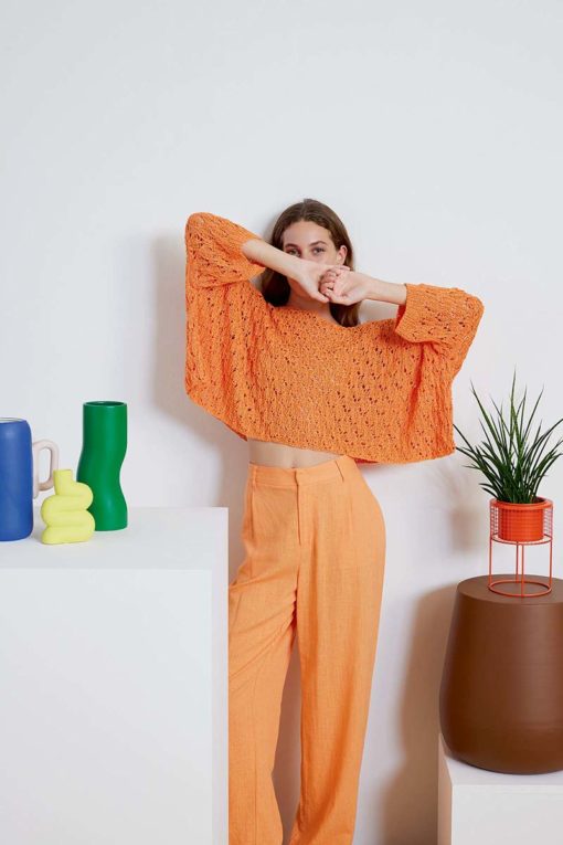 Strickset Pullover Aus Lino Von Lang Yarns