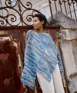 Strickset Poncho aus Lisboa von Lang Yarns