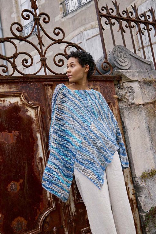 Strickset Poncho Aus Lisboa Von Lang Yarns