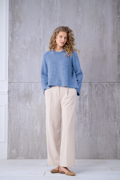 Strickset Basic Rib Sweater Aus Cool Wool Vintage Und Silkhair Von Lana Grossa