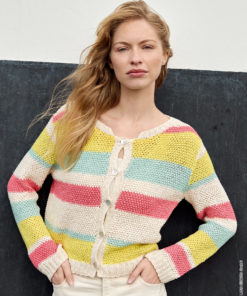 Strickset Jacke Im Strukturmuster aus Summer Cashmere von Lana Grossa