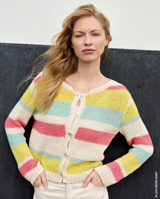 Strickset Jacke Im Strukturmuster Aus Summer Cashmere Von Lana Grossa
