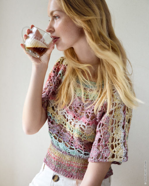 Strickset Shirt Im Muschelmuster Aus Mosaico Von Lana Grossa