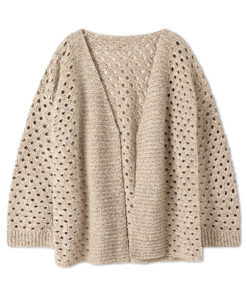 Strickset Jacke Im Versetzten Bogenlochmuster Aus Bottoni Von Lana Grossa 4 Fs2025 Natural Knits 01 Lana Grossa 9261001 M4 Mf2