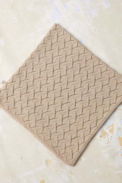 Strickset Babydecke Aus Baby Cotton Naturally Colored Von Lang Yarns
