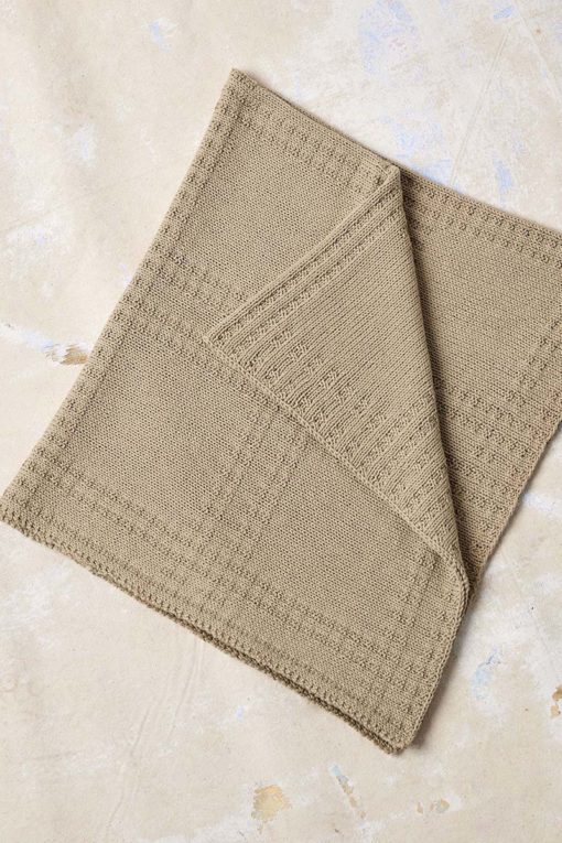 Strickset Babydecke Aus Baby Cotton Naturally Colored Von Lang Yarns