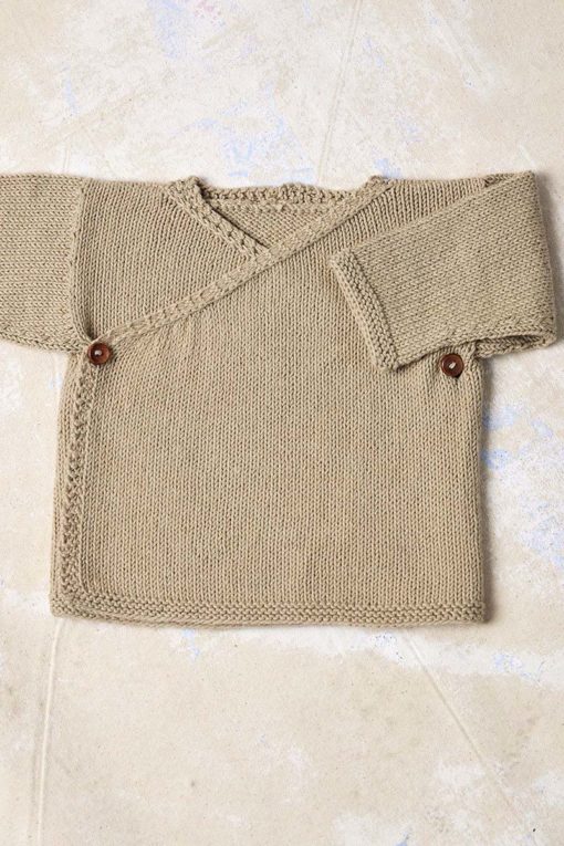 Strickset Wickeljacke Aus Baby Cotton Naturally Colored Von Lang Yarns