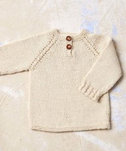 Strickset Pullover Top Down aus Baby Cotton Naturally Colored von Lang Yarns