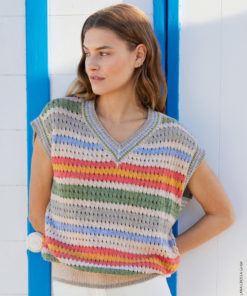 Strickset Pullunder Mit Lochmuster aus Ecopuno von Lana Grossa