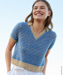 Strickset Shirt Mit Kragen aus Diversa und Per Fortuna Gots von Lana Grossa