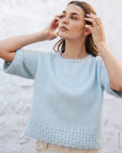 Strickset Shirt Mit Flechtmuster Aus Finito Von Lana Grossa