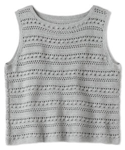 Strickset Top Mit Lochmuster Aus Sottile Von Lana Grossa 4 Fs2025 Journal 69 Lana Grossa 9230069 M25 Mf2