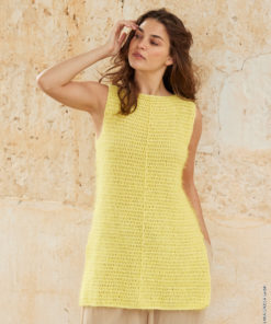 Strickset Tunika Mit Seitenschlitze aus Finito von Lana Grossa