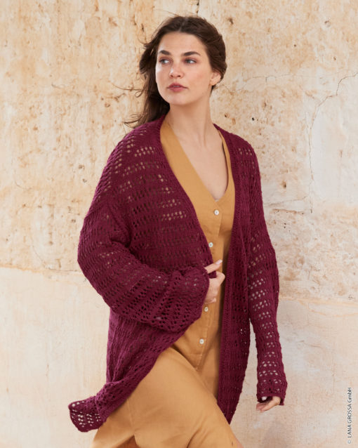 Strickset Top Down Cardigan Aus Campo Von Lana Grossa