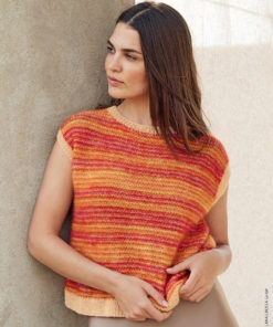 Strickset Top Mit Boxy-form aus Ecopuno und Cottonhair von Lana Grossa