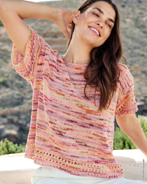 Strickset Shirt Mit Lochmusterblenden Aus Torto Von Lana Grossa