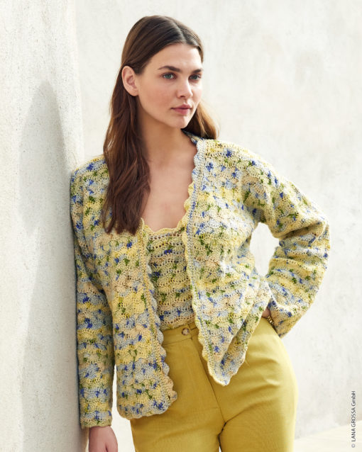 Strickset Jacke Im Muschelmuster Aus Torto Von Lana Grossa