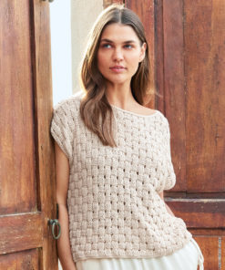 Strickset Shirt Mit Flechtmuster aus Landlust Baumwolle von Lana Grossa