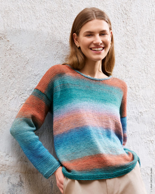 Strickset Pullover Glatt Rechts Aus Cotonella Von Lana Grossa