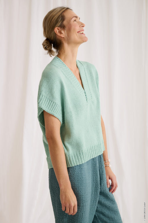 Strickset Pullunder Mit V-Ausschnitt Aus Summer Cashmere Von Lana Grossa