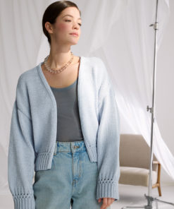 Strickset Cardigan Mit Zopfmuster-details aus Promessa von Lana Grossa