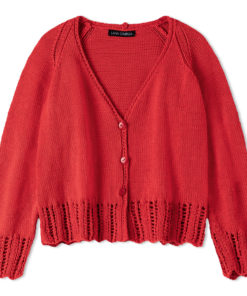 Strickset Jacke Mit Betonder Blende Aus Landlust Baumwolle Von Lana Grossa 4 Fs2025 Classici 28 Lana Grossa 9230228 M33 Mf2