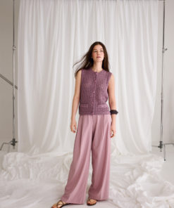 Strickset Weste Mit Taschenblenden aus Summer Cashmere von Lana Grossa