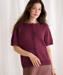 Strickset Kurzarm-jacke aus Landlust Sommerseide von Lana Grossa