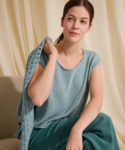 Strickset Top Mit Geflochtener Blende Aus Setapura Von Lana Grossa 5 Fs2025 Classici 28 Lana Grossa 9230228 M42 Mf3