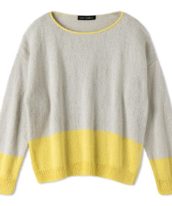 Strickset Zweifarbiger Pullover Aus Alta Moda Cotolana Von Lana Grossa 4 Fs2025 Classici 28 Lana Grossa 9230228 M44 Mf2