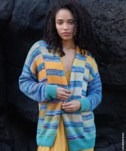 Strickset Jacke aus Cotonella Multi und Cotonella von Lana Grossa