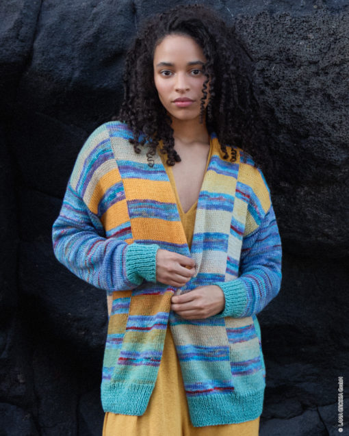 Strickset Jacke Aus Cotonella Multi Und Cotonella Von Lana Grossa