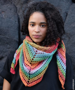 Strickset 2-knäuel-häkel-dreieckstuch aus Cotonella von Lana Grossa