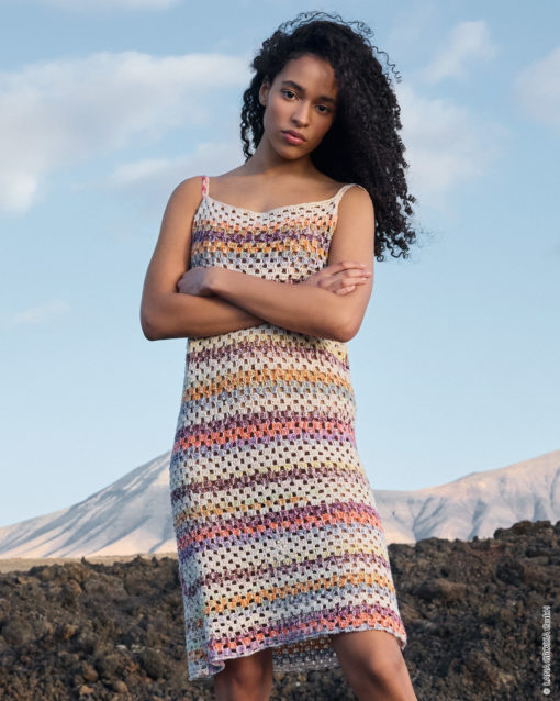 Strickset Häkelkleid Aus Gomitolo Hippie Von Lana Grossa